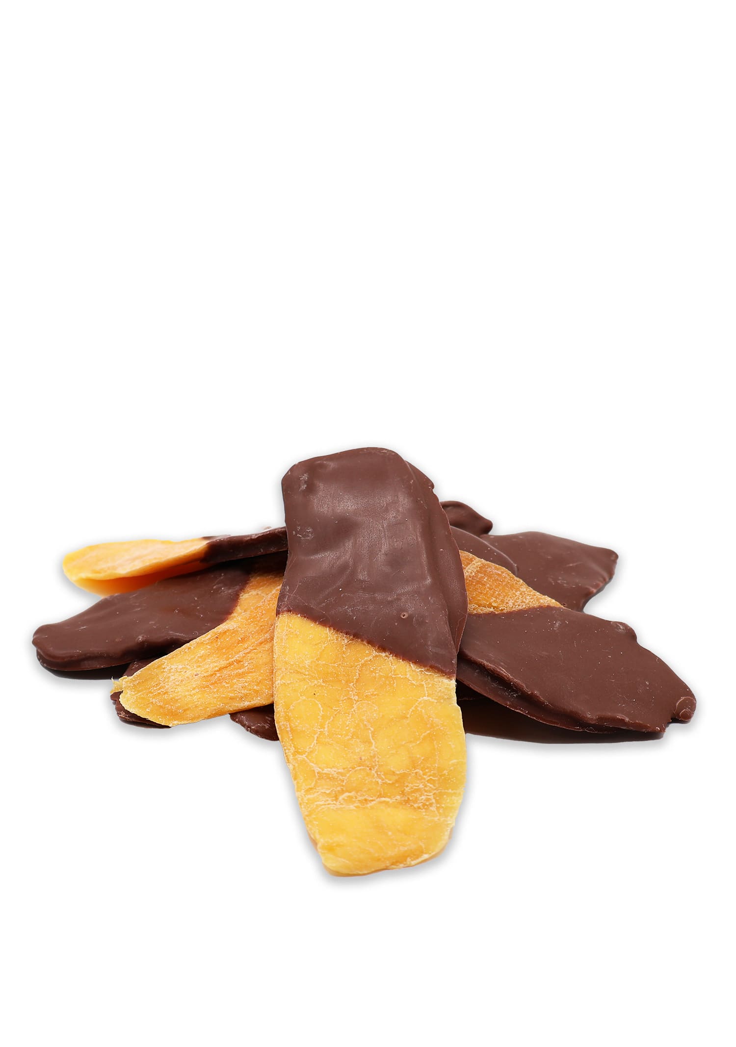 Mango-Streifen in Schokolade - gedippt