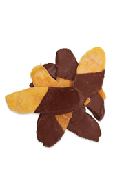 Mango-Streifen in Schokolade - gedippt