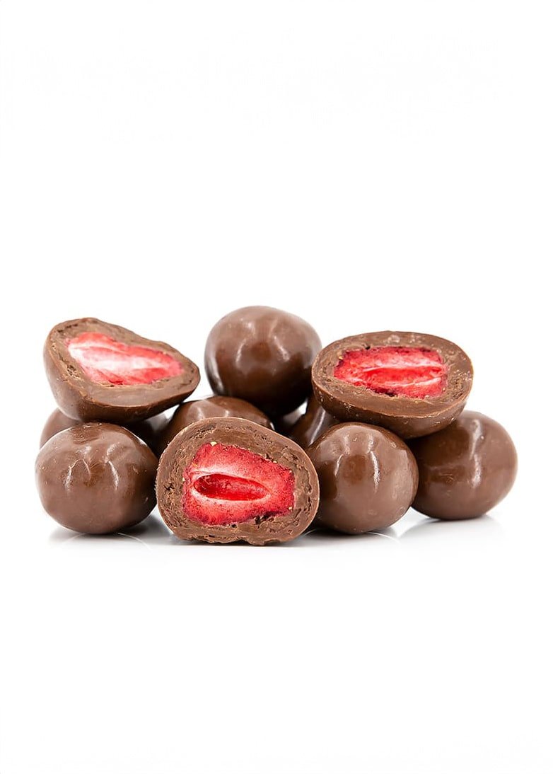Schoko Erdbeeren (gefriergetrocknet) - Trockenfrüchte OASE